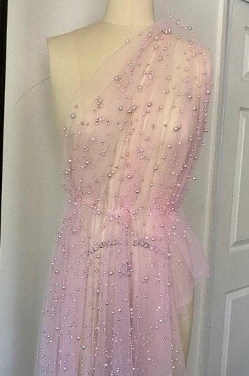 Baby Pink Pearl Tulle - Image 2