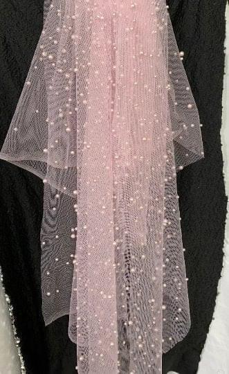 Baby Pink Pearl Tulle - Image 3