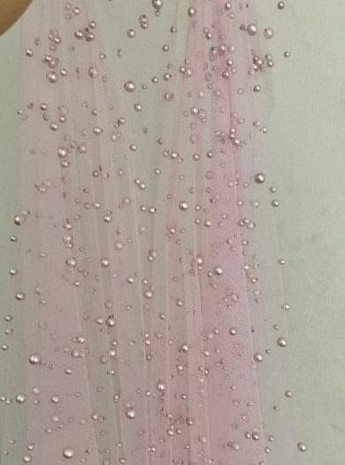 Baby Pink Pearl Tulle - Image 4