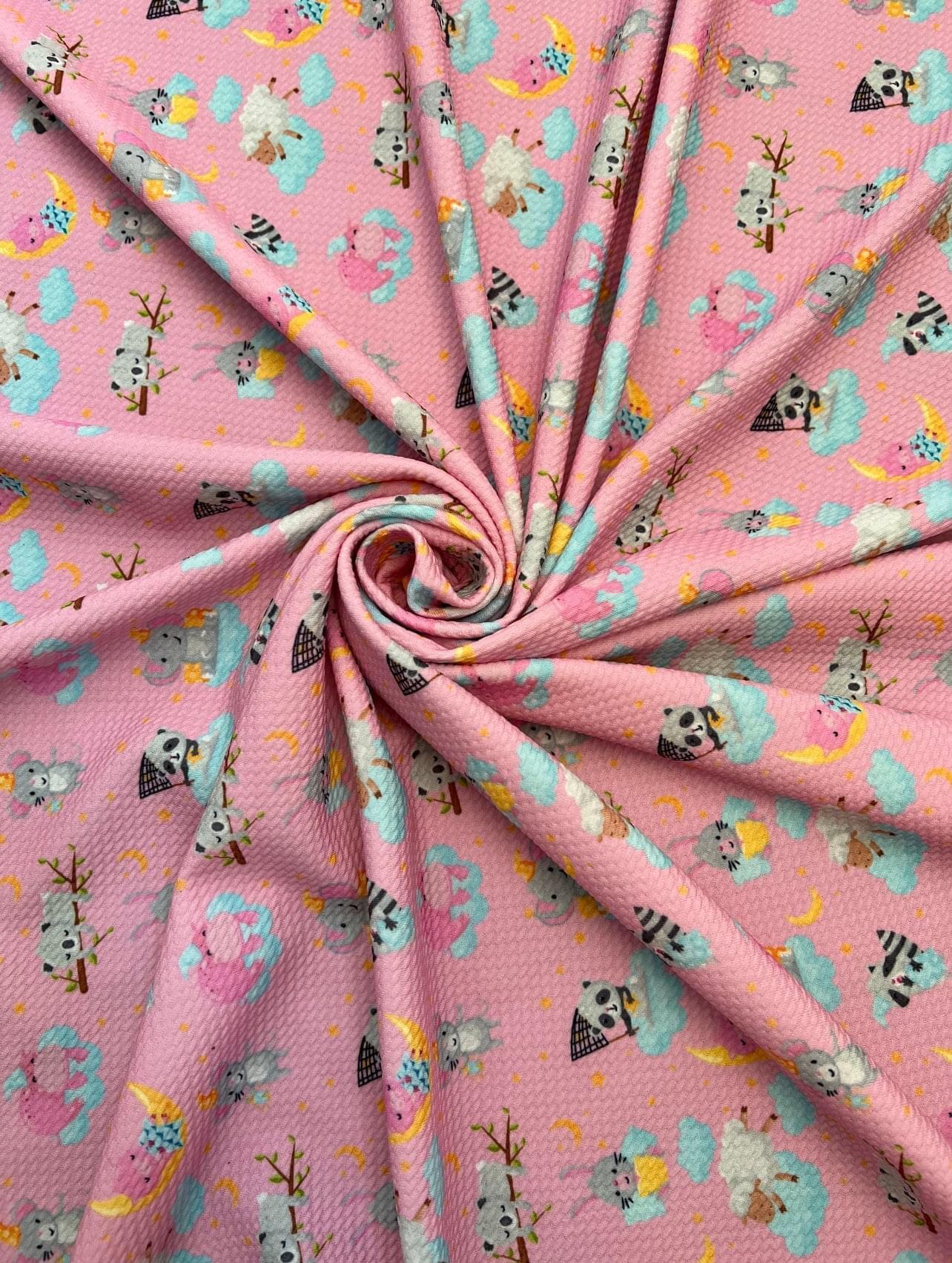 Baby Pink Printed Knit - Image 3