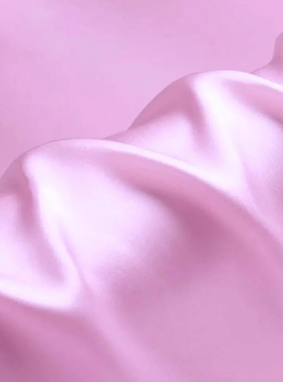 Baby Pink Silky Stretch Satin - Image 3