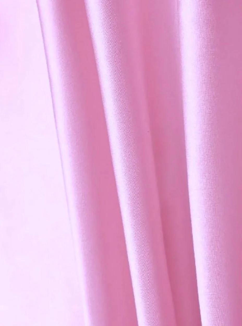 Baby Pink Silky Stretch Satin - Image 4