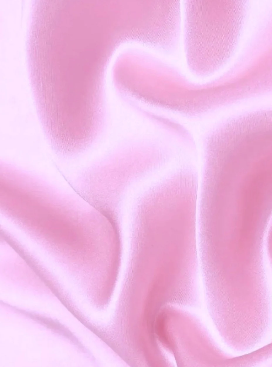 Baby Pink Silky Stretch Satin - Image 5