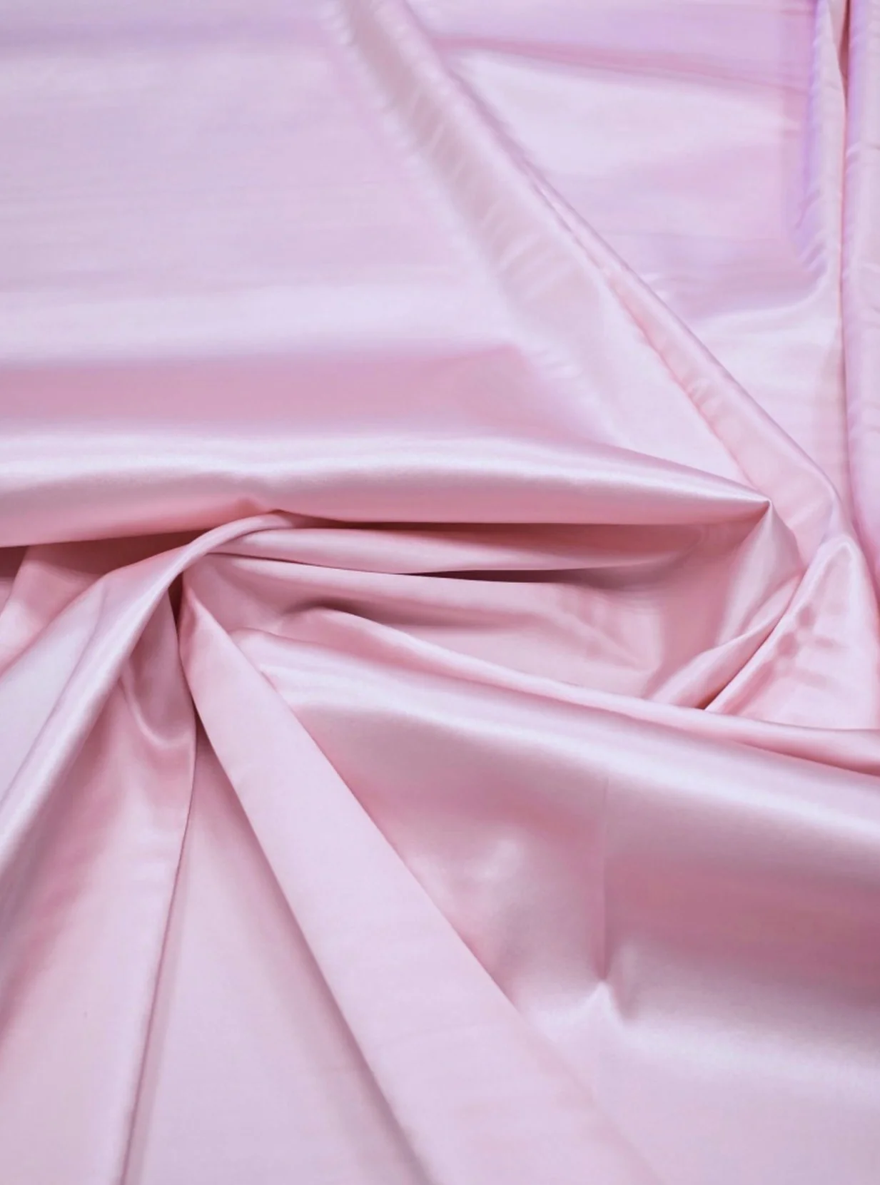 Baby Pink Stretch Taffeta - Image 3