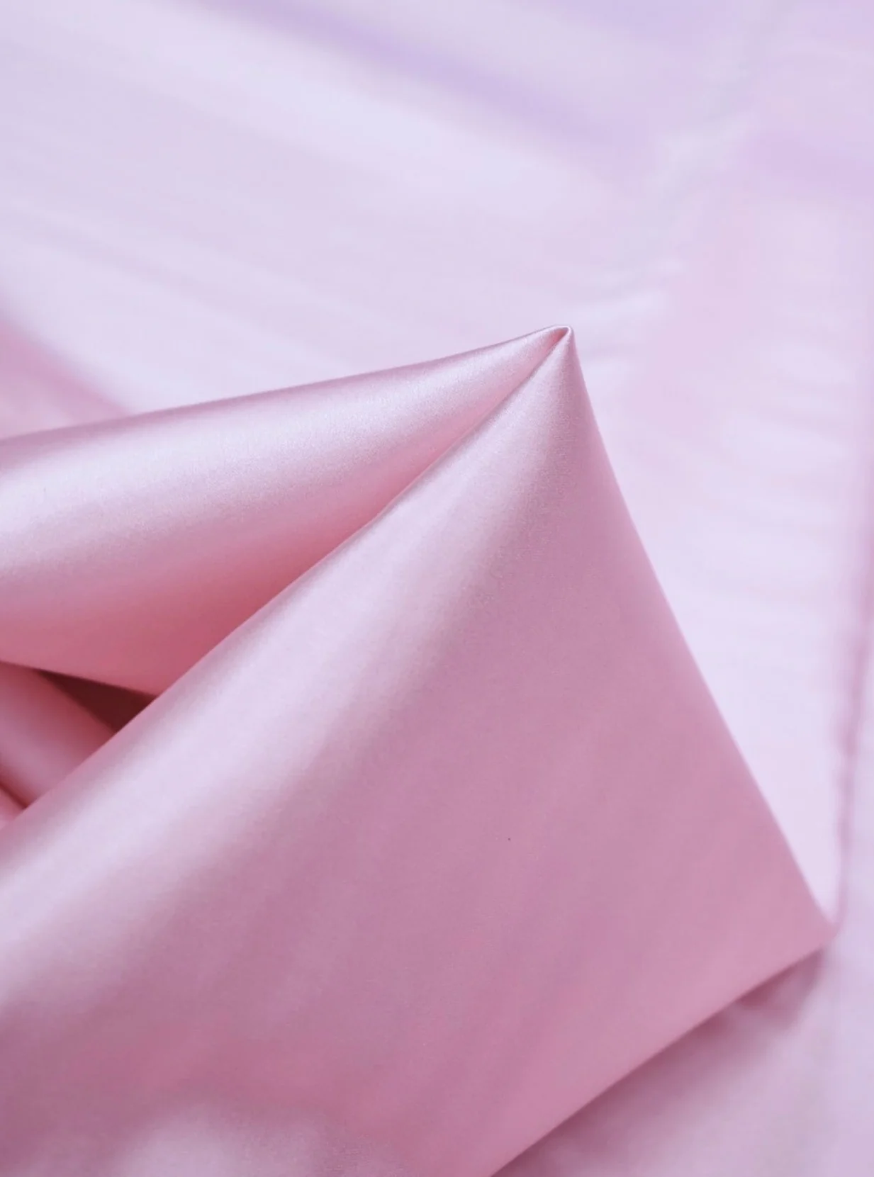 Baby Pink Stretch Taffeta - Image 4