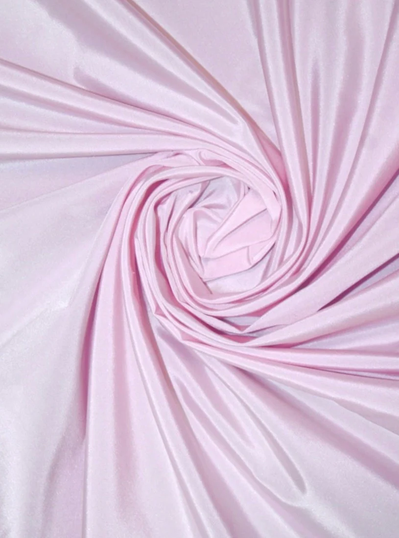 Baby Pink Stretch Taffeta - Image 6