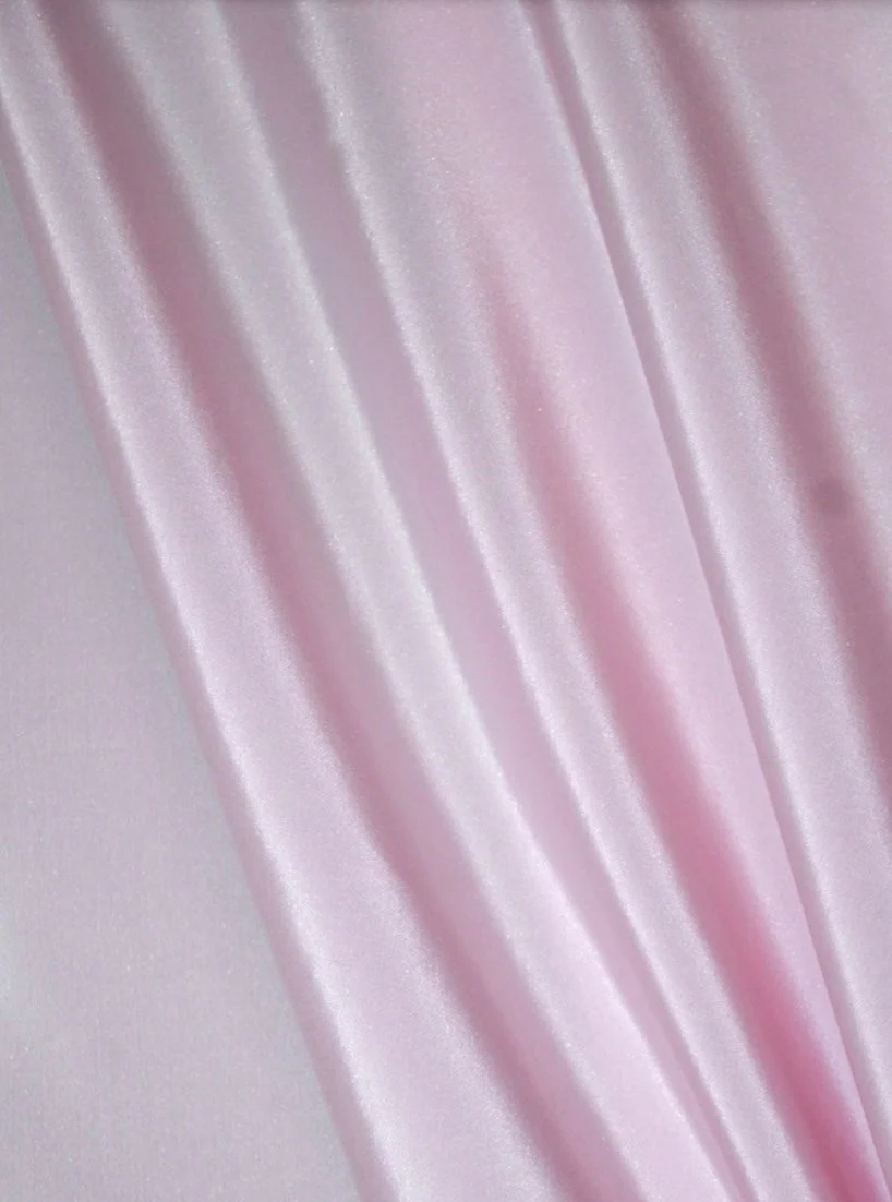 Baby Pink Stretch Taffeta - Image 7