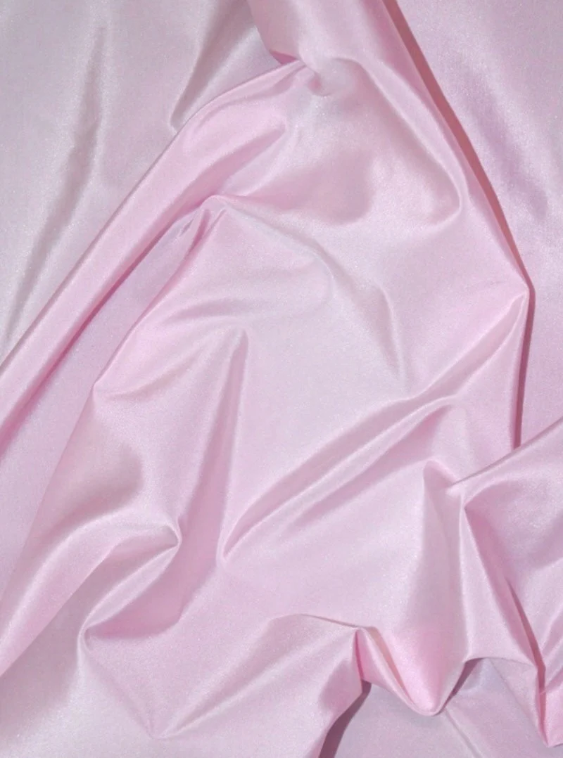 Baby Pink Stretch Taffeta - Image 8