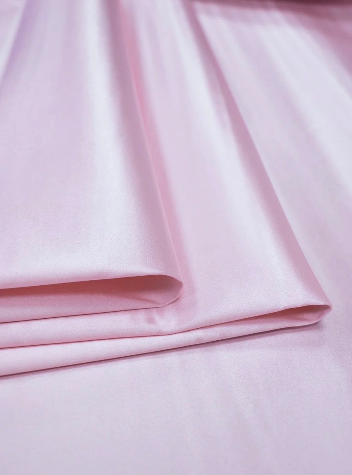 Baby Pink Stretch Taffeta - Image 9
