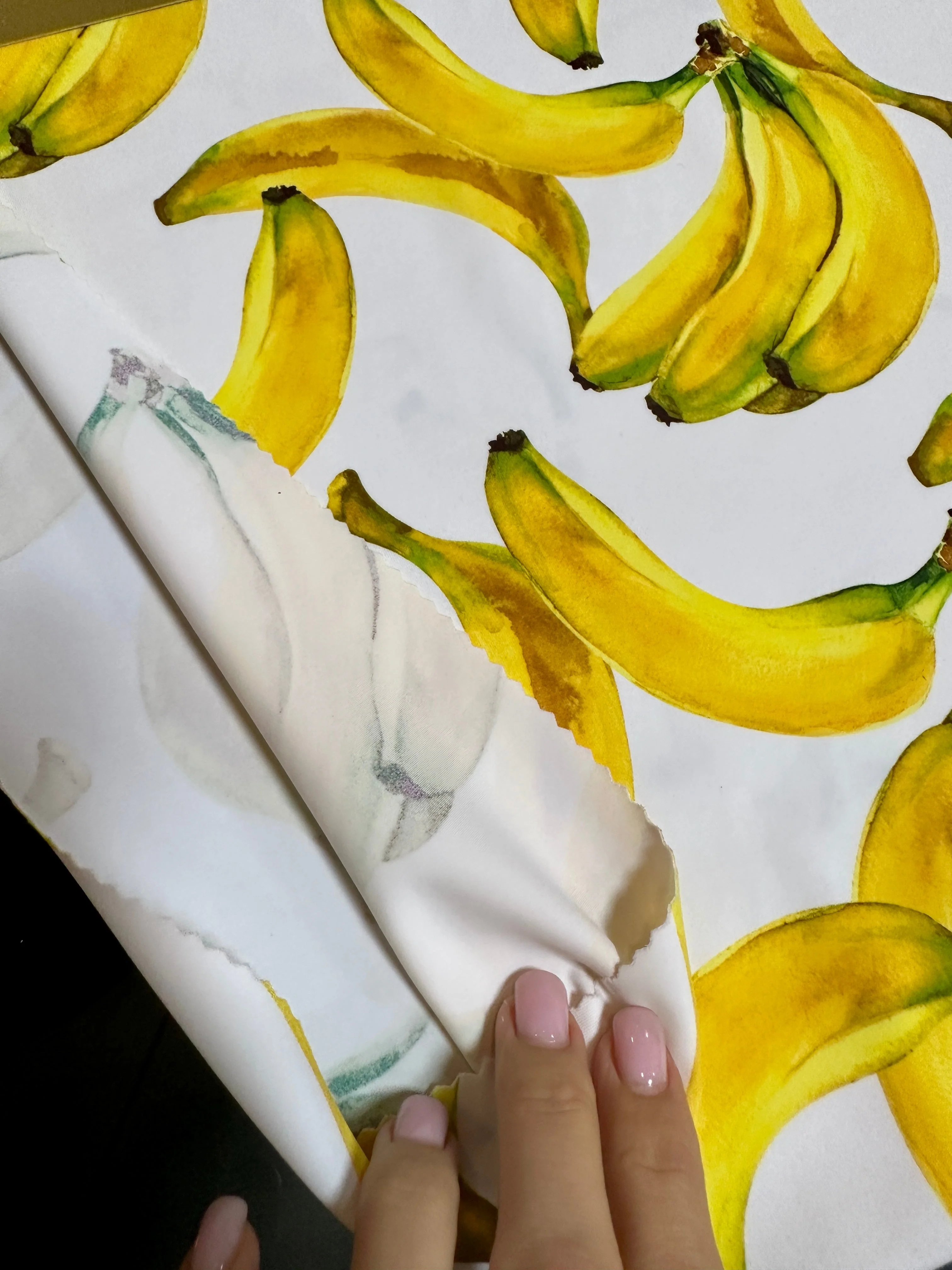 Banana White Nylon Spandex - Image 4