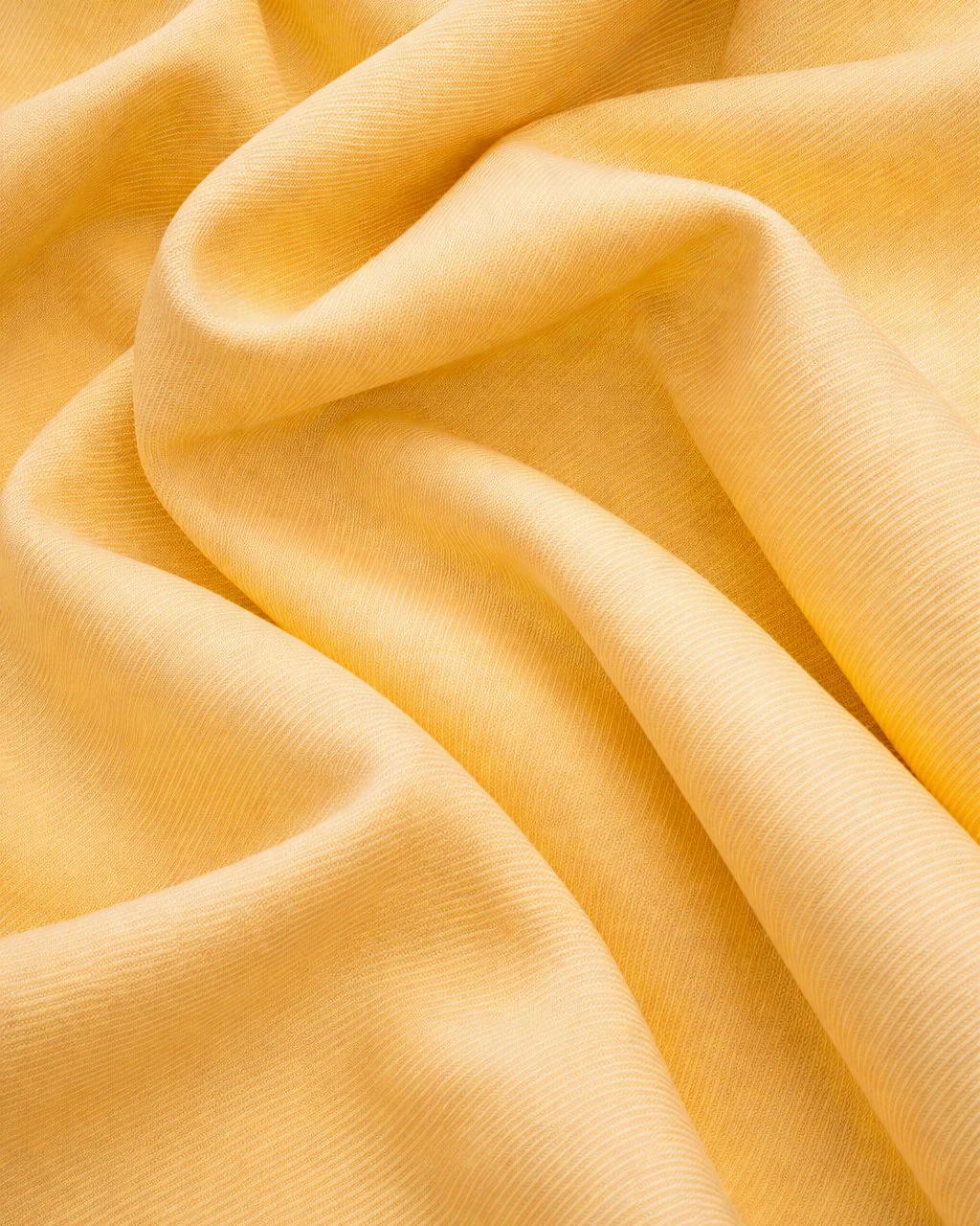 Banana Yellow Denim Look Stretch Twill