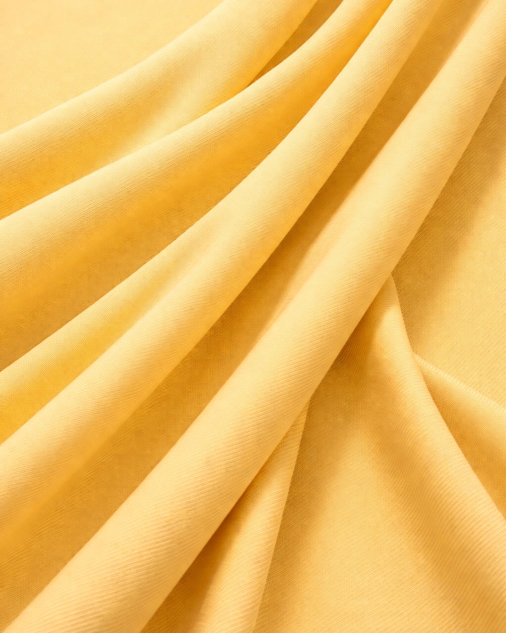 Banana Yellow Denim Look Stretch Twill - Image 2