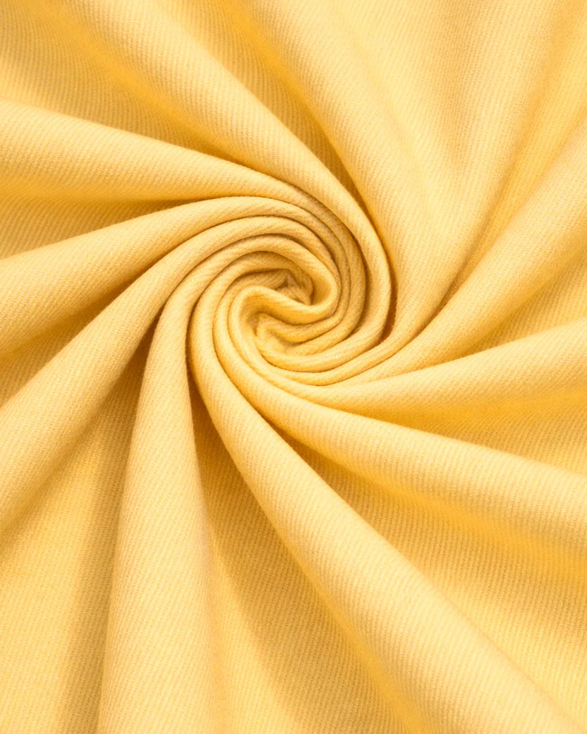 Banana Yellow Denim Look Stretch Twill - Image 3
