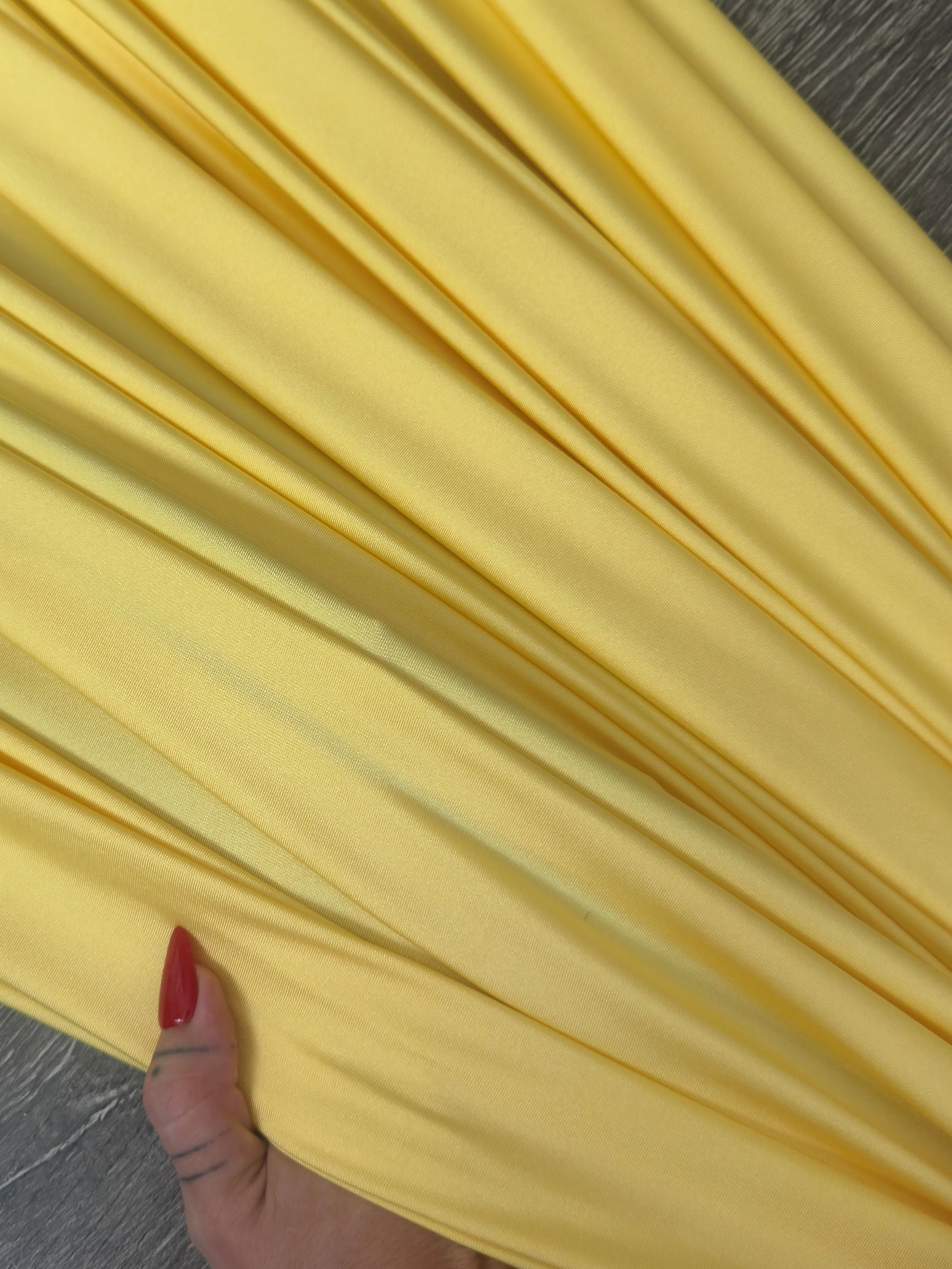 Banana Yellow Lulu Yoga Nylon Spandex - Image 3