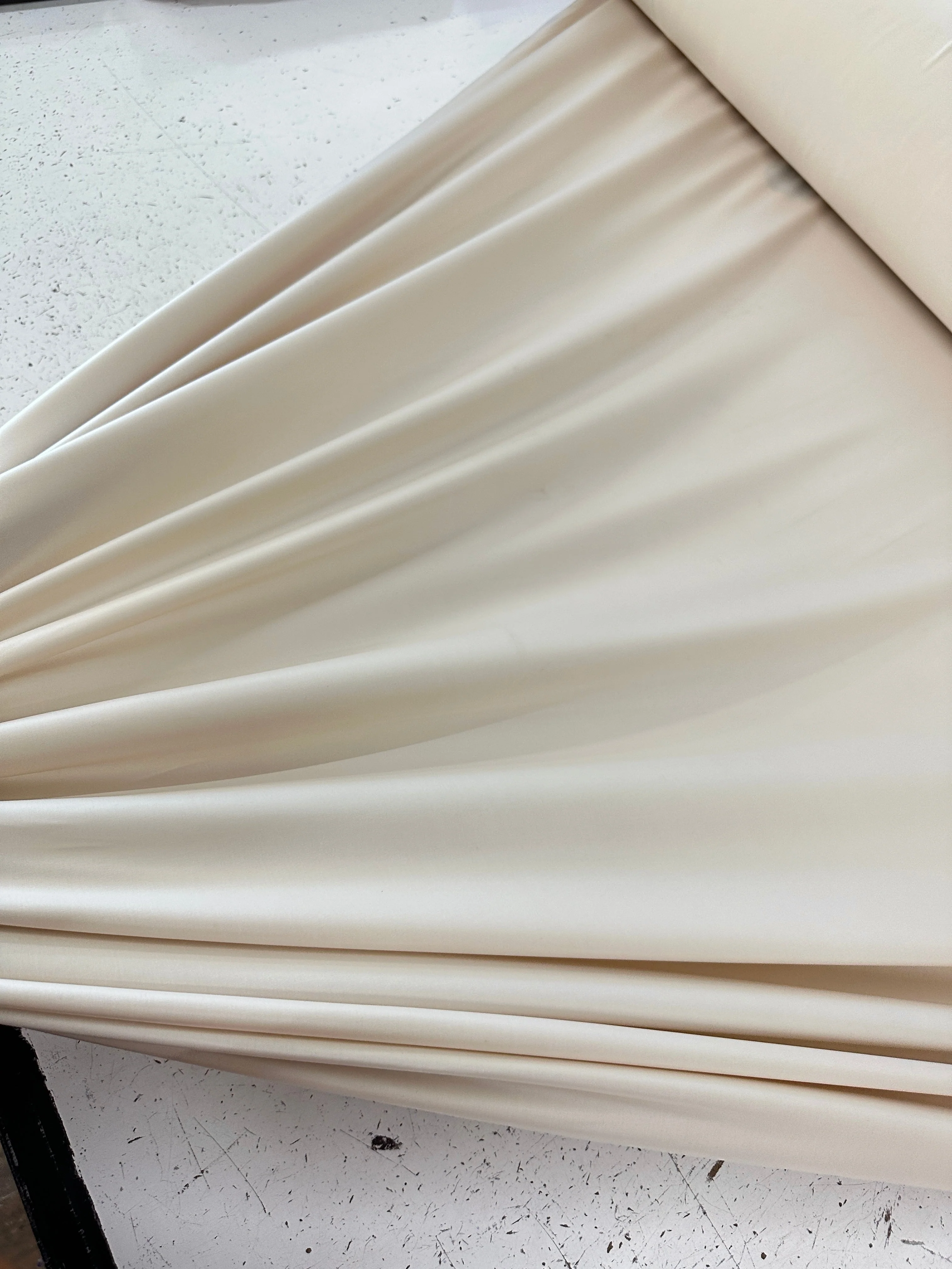 Beige 4 Way Stretch Faux Leather - Image 3