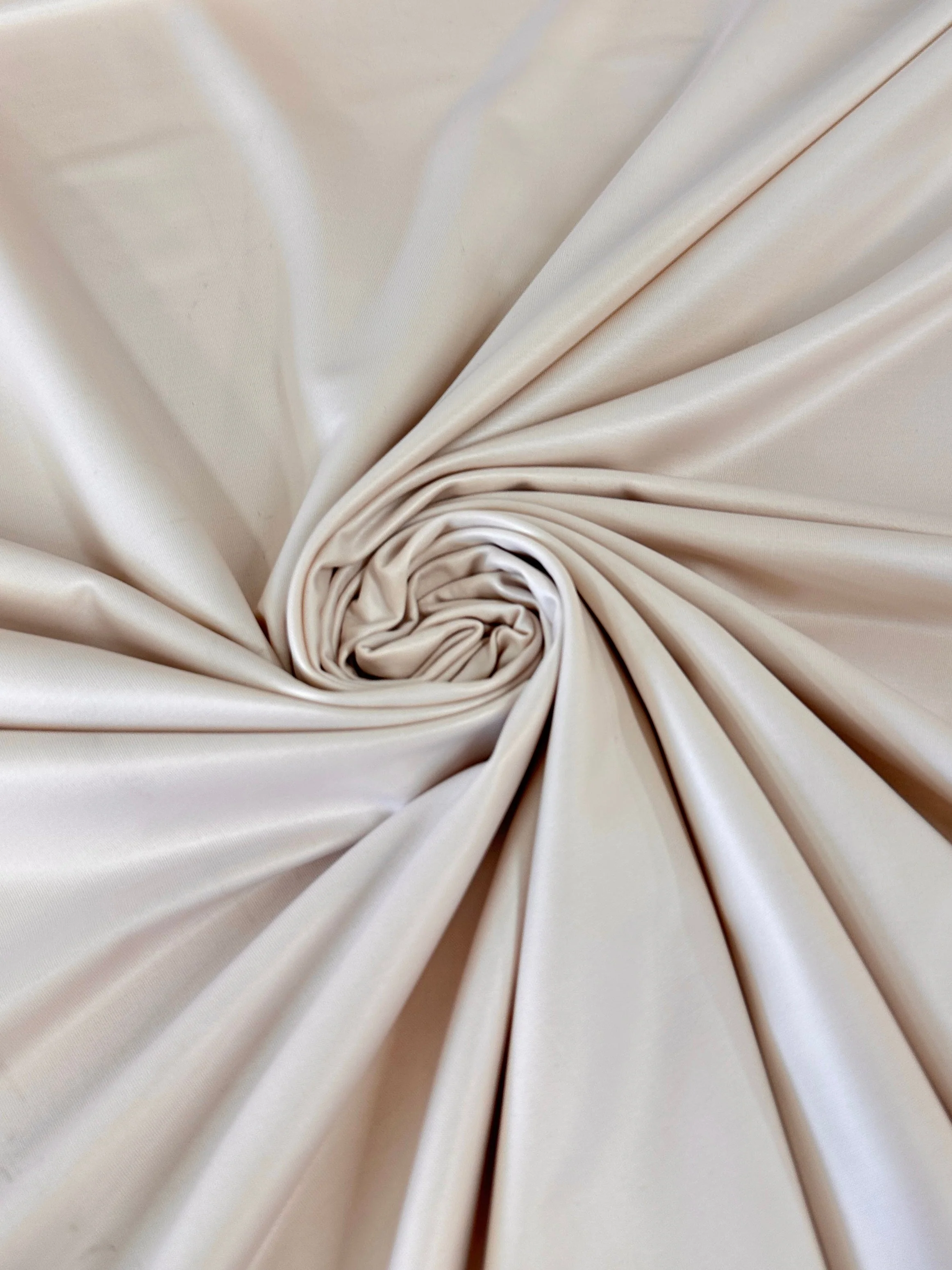 Beige 4 Way Stretch Faux Leather - Image 5