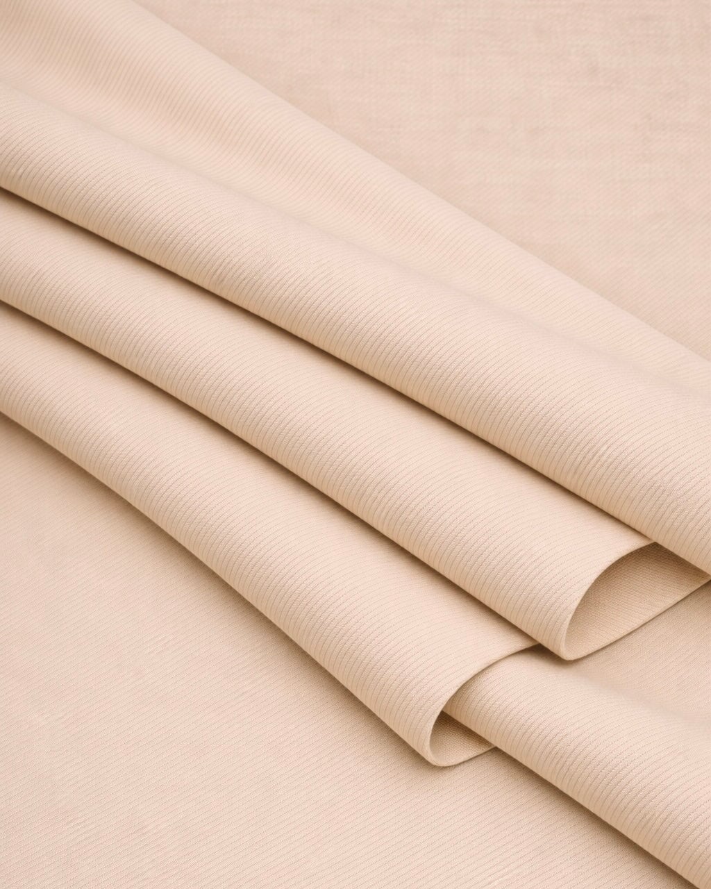 Beige Denim Look Stretch Twill - Image 4