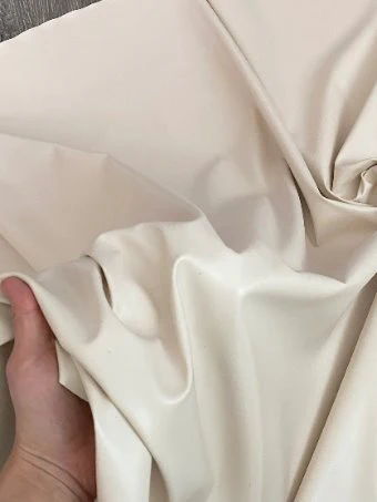 Beige Stretch Faux Leather - Image 3