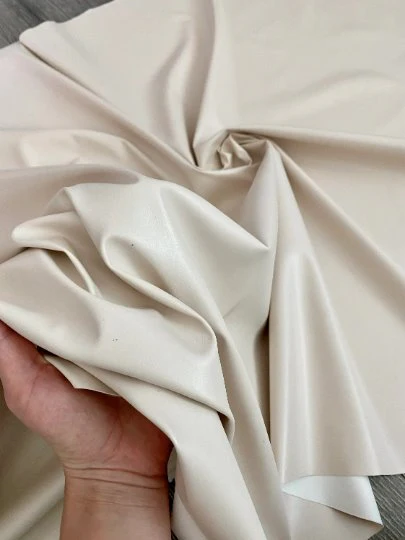 Beige Stretch Faux Leather - Image 6