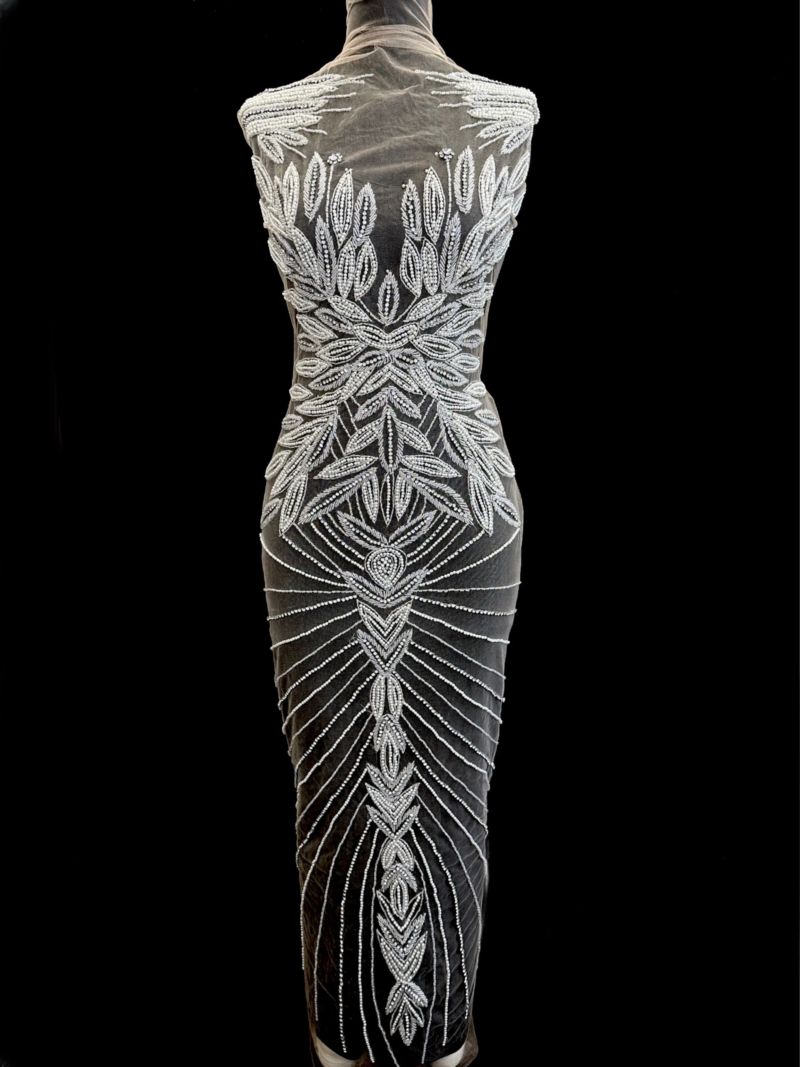 Carey Maxi Rhinestones Bodice Applique