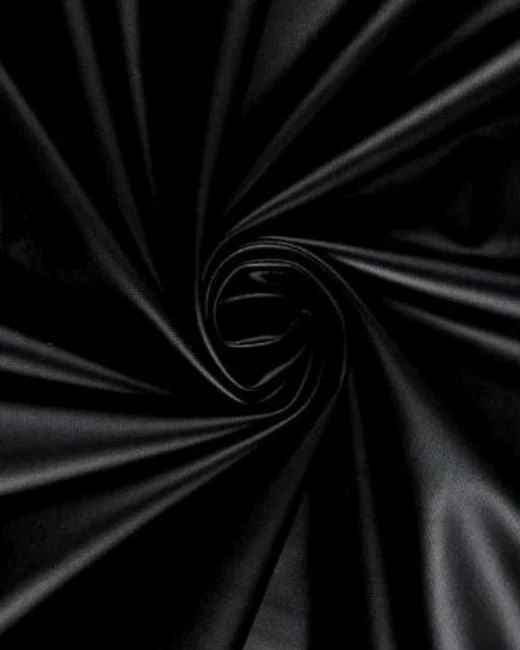 Black 2 Way Stretch Faux Leather