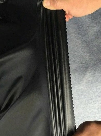 Black 2 Way Stretch Faux Leather - Image 4