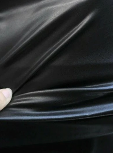 Black 2 Way Stretch Faux Leather - Image 8