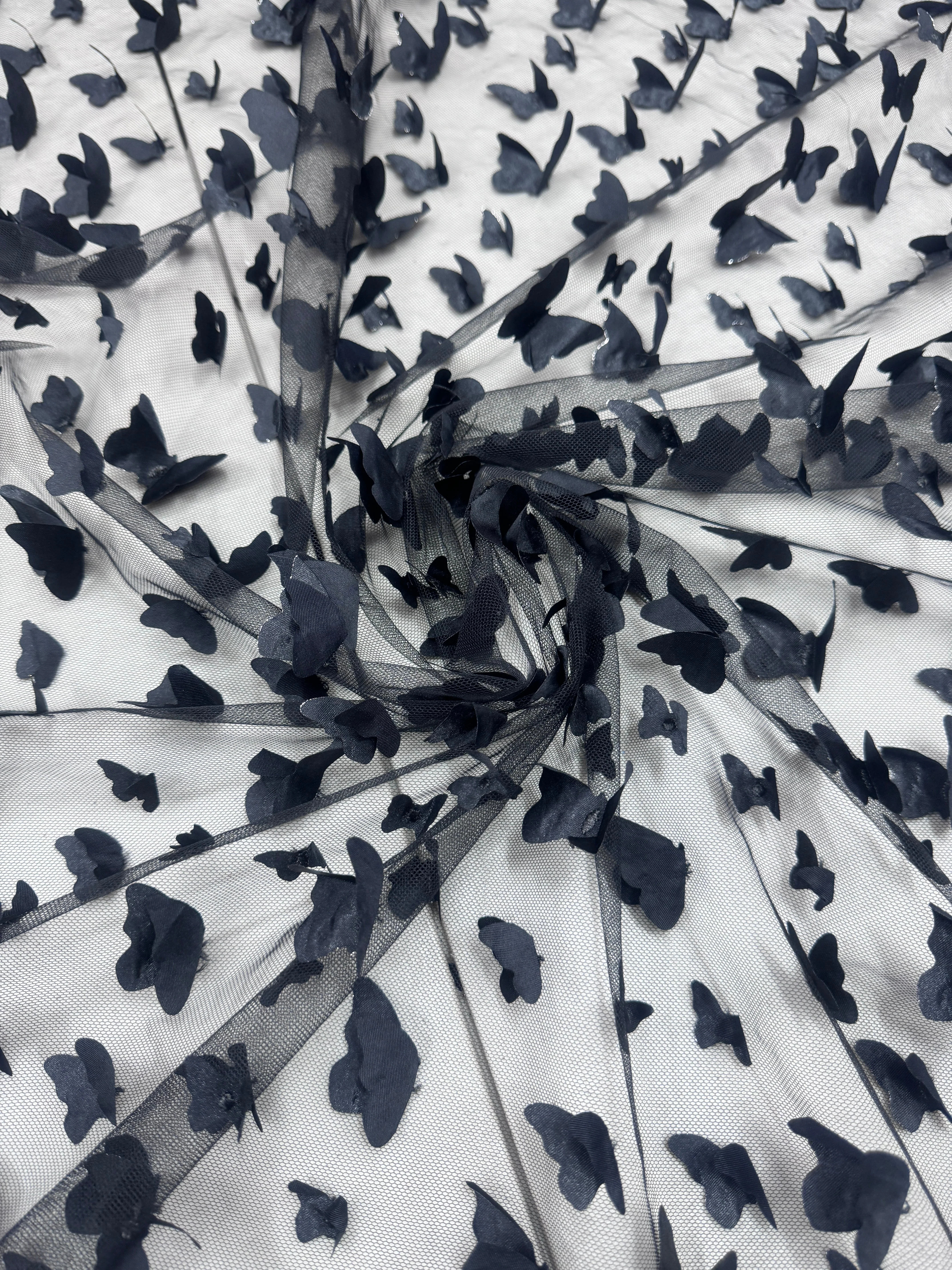Black 3D Butterfly Lace - Image 5