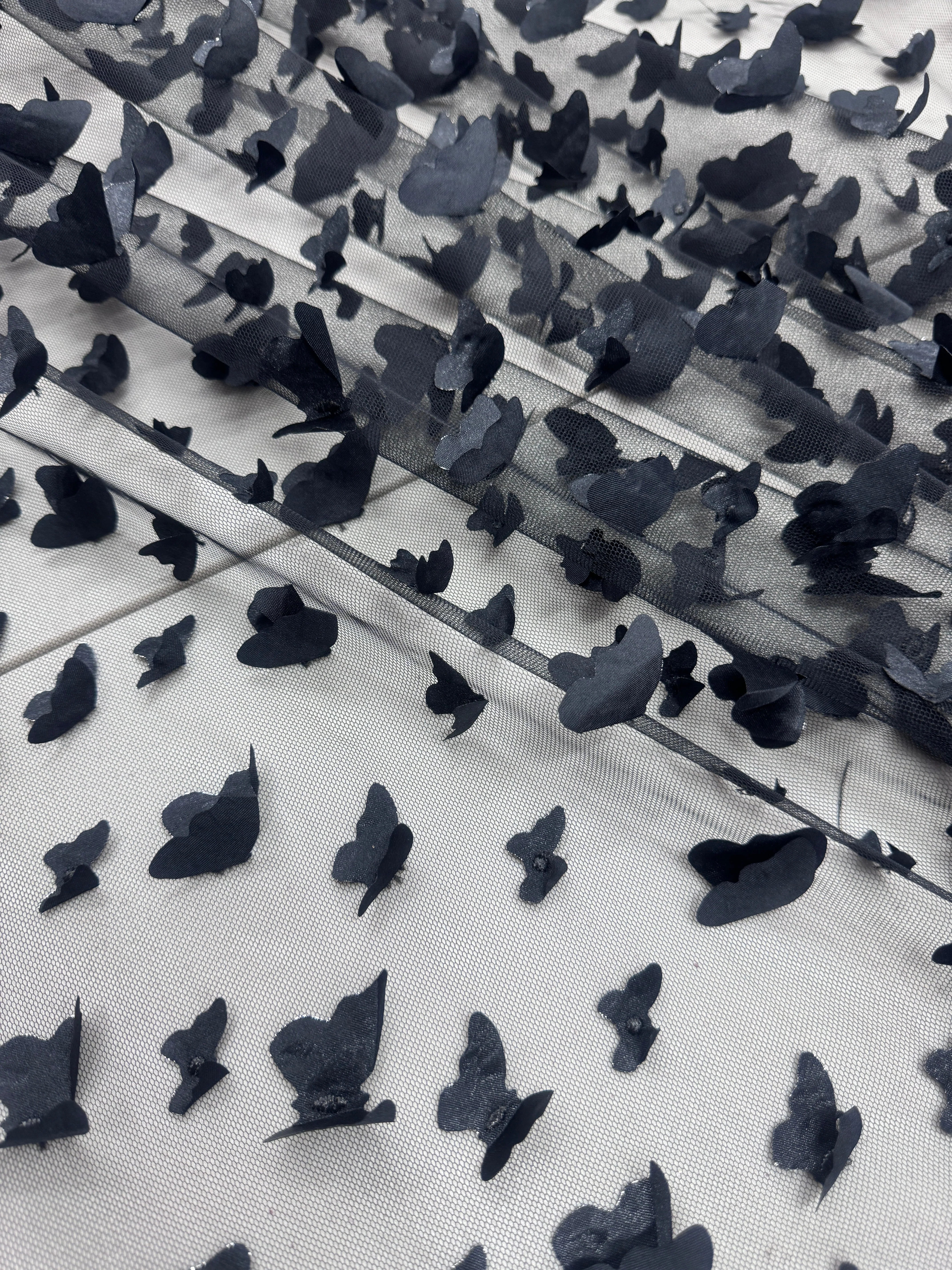 Black 3D Butterfly Lace - Image 6
