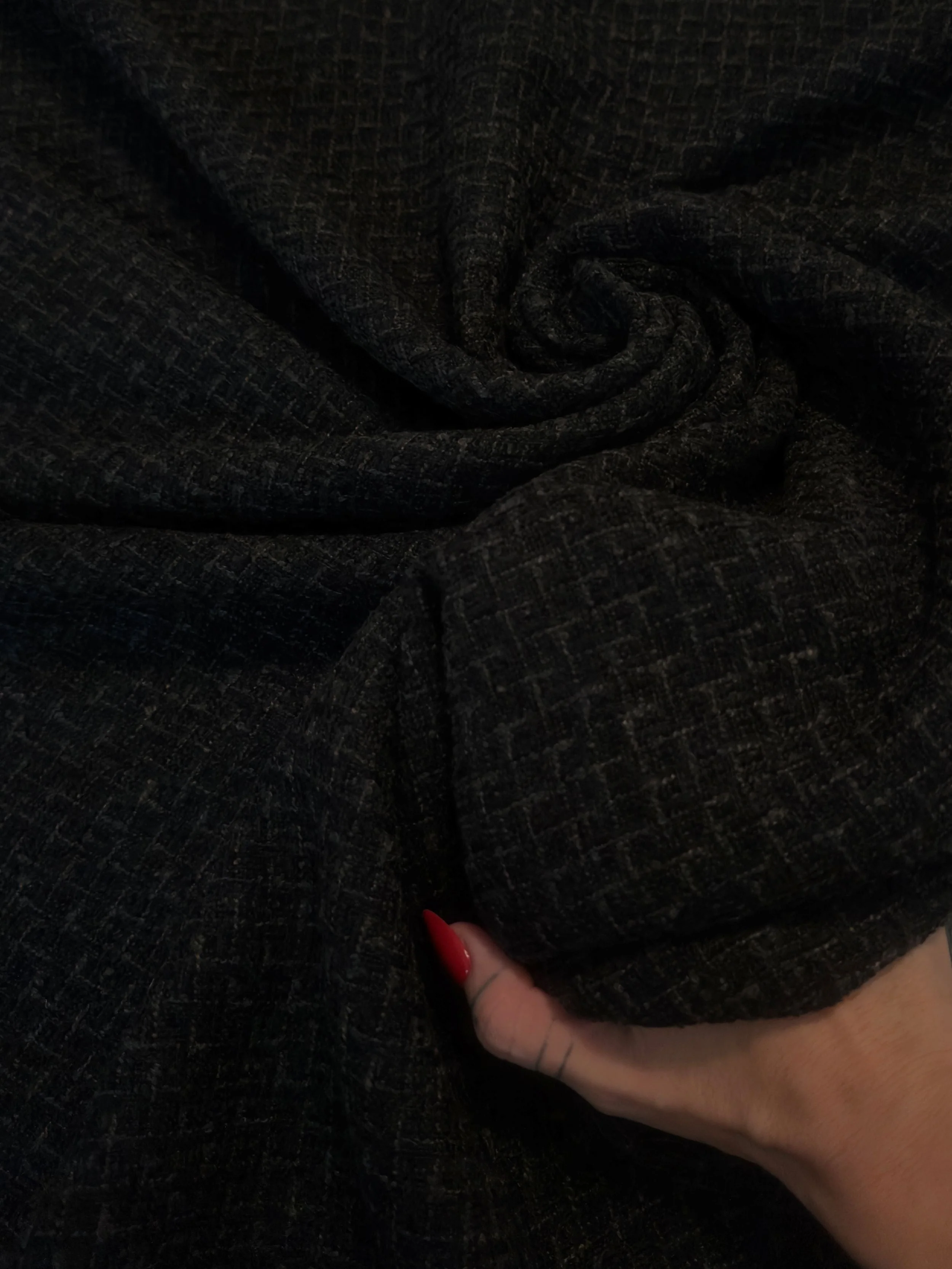 Black Chenille Tweed - Image 5