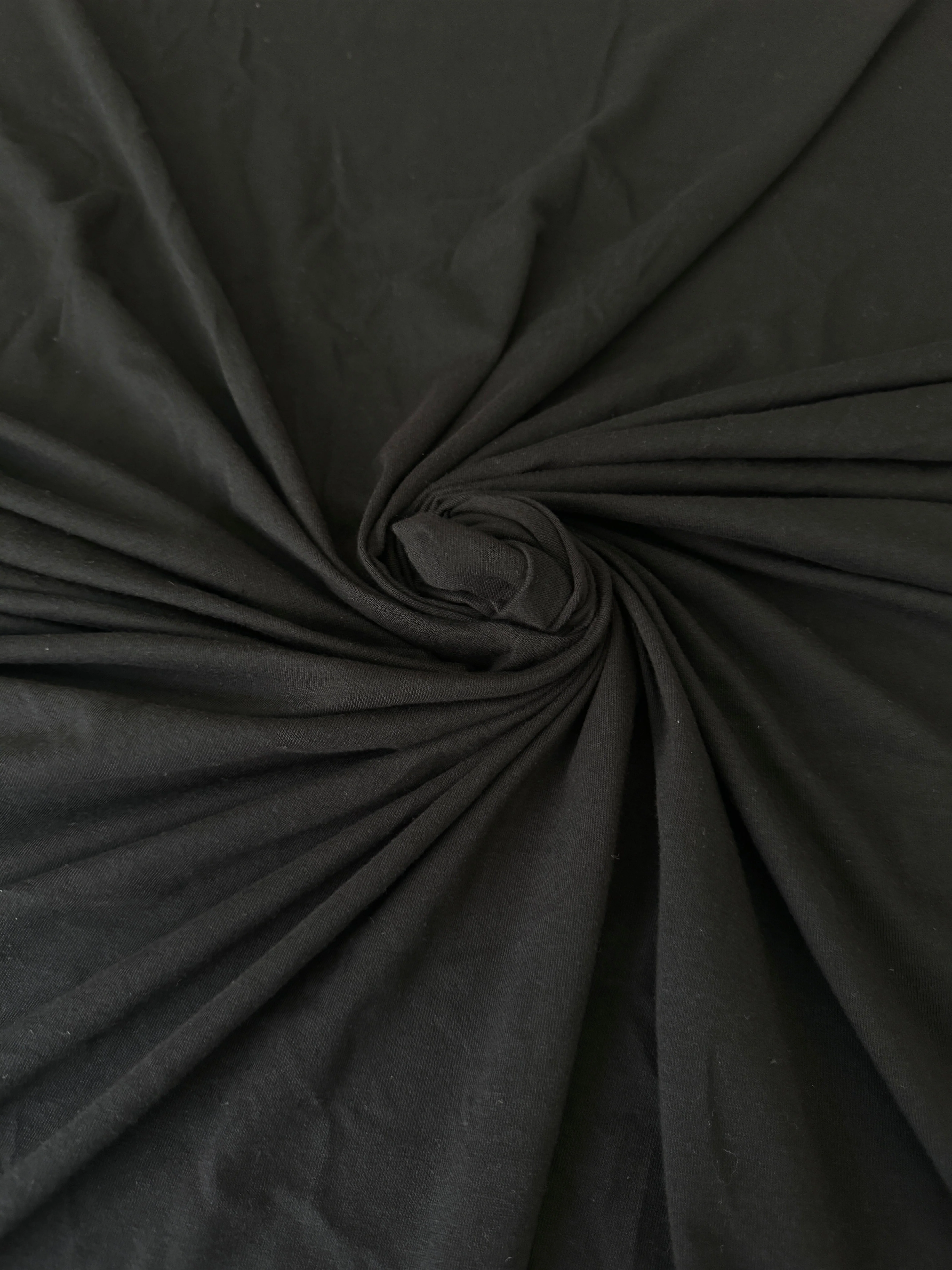 Black Cotton Jersey Knit - Image 9