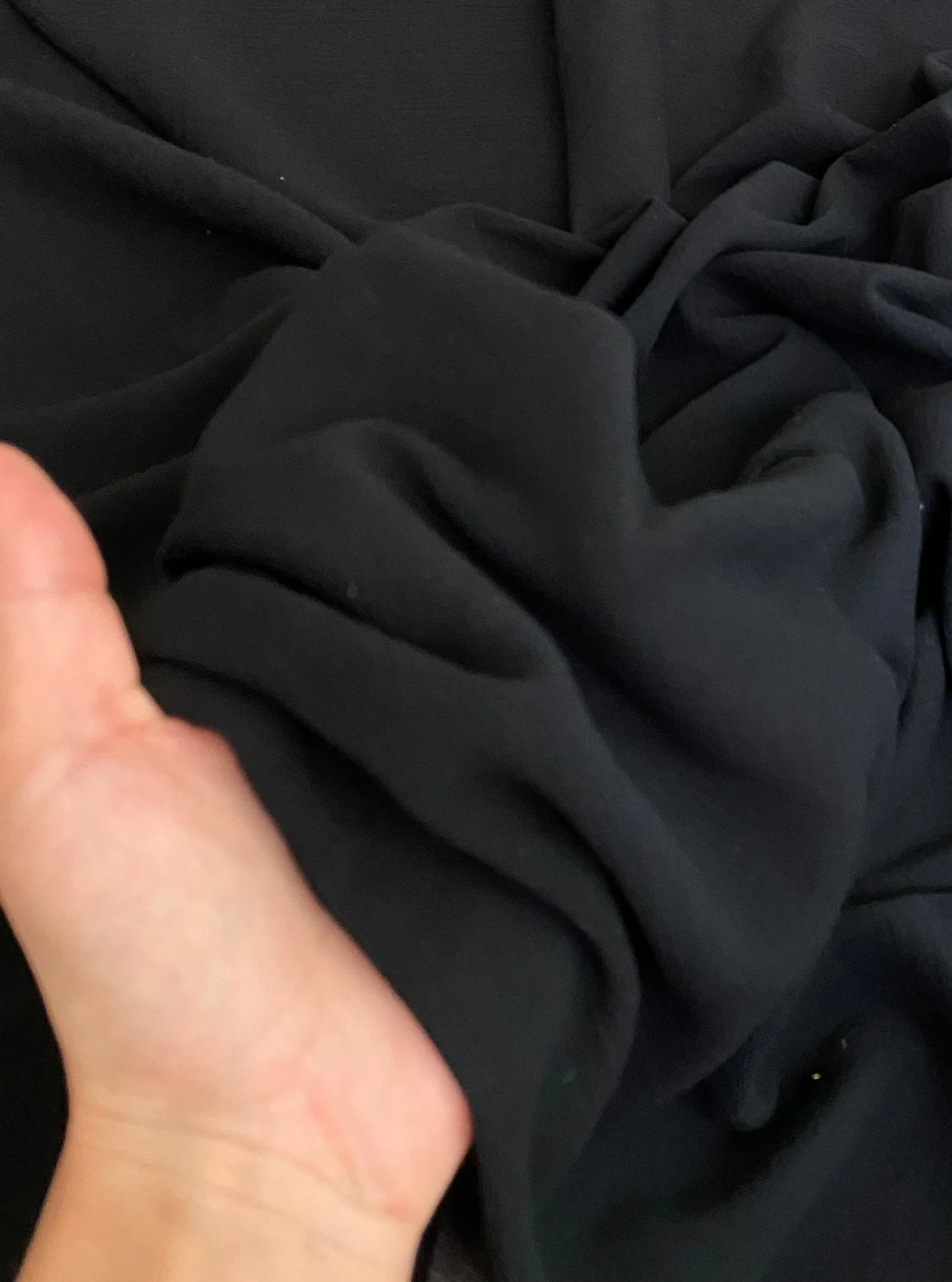 Black Crinkle Cotton Gauze - Image 3
