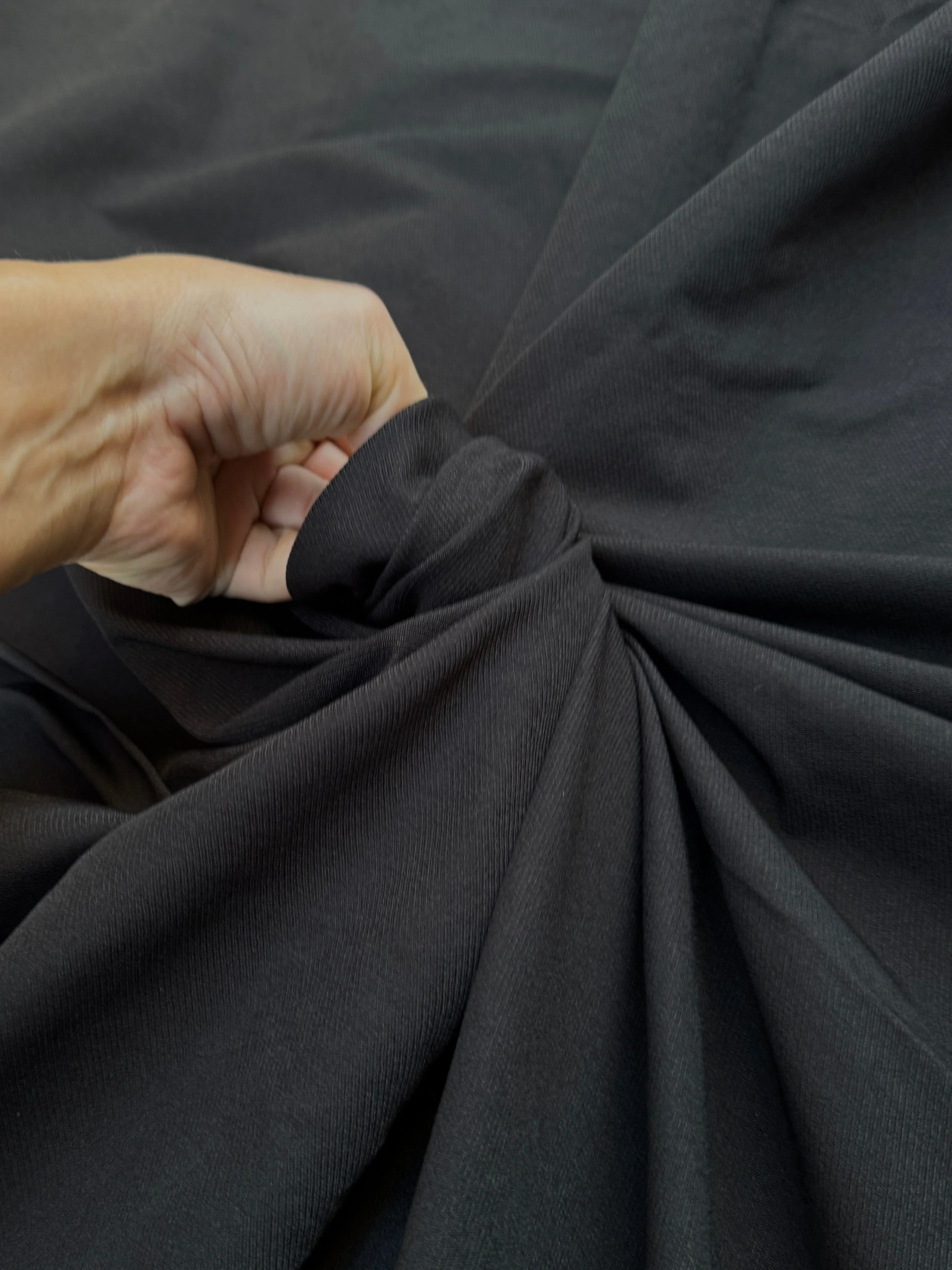 Black Denim Look Stretch Twill - Image 3