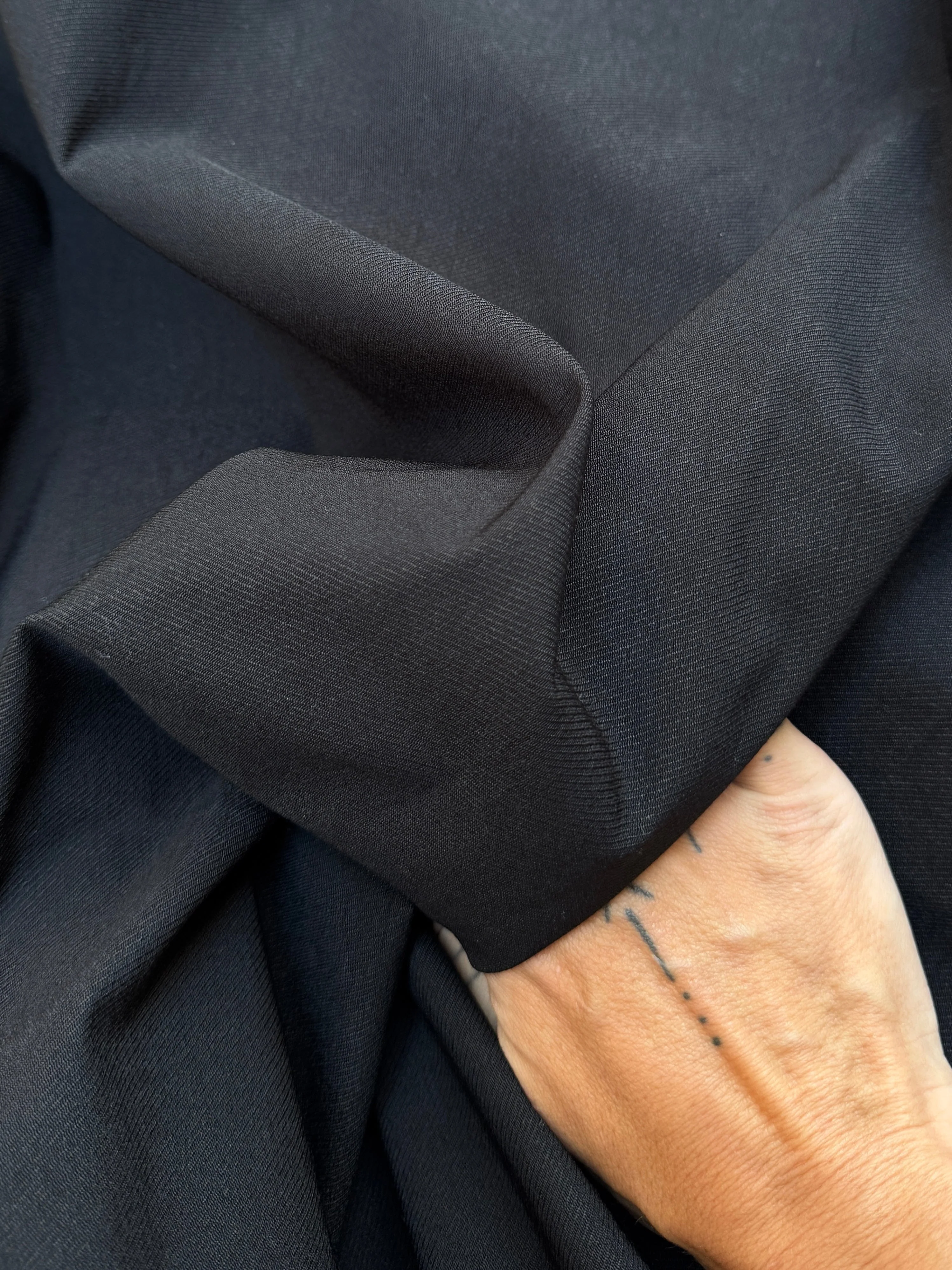 Black Denim Look Stretch Twill - Image 5