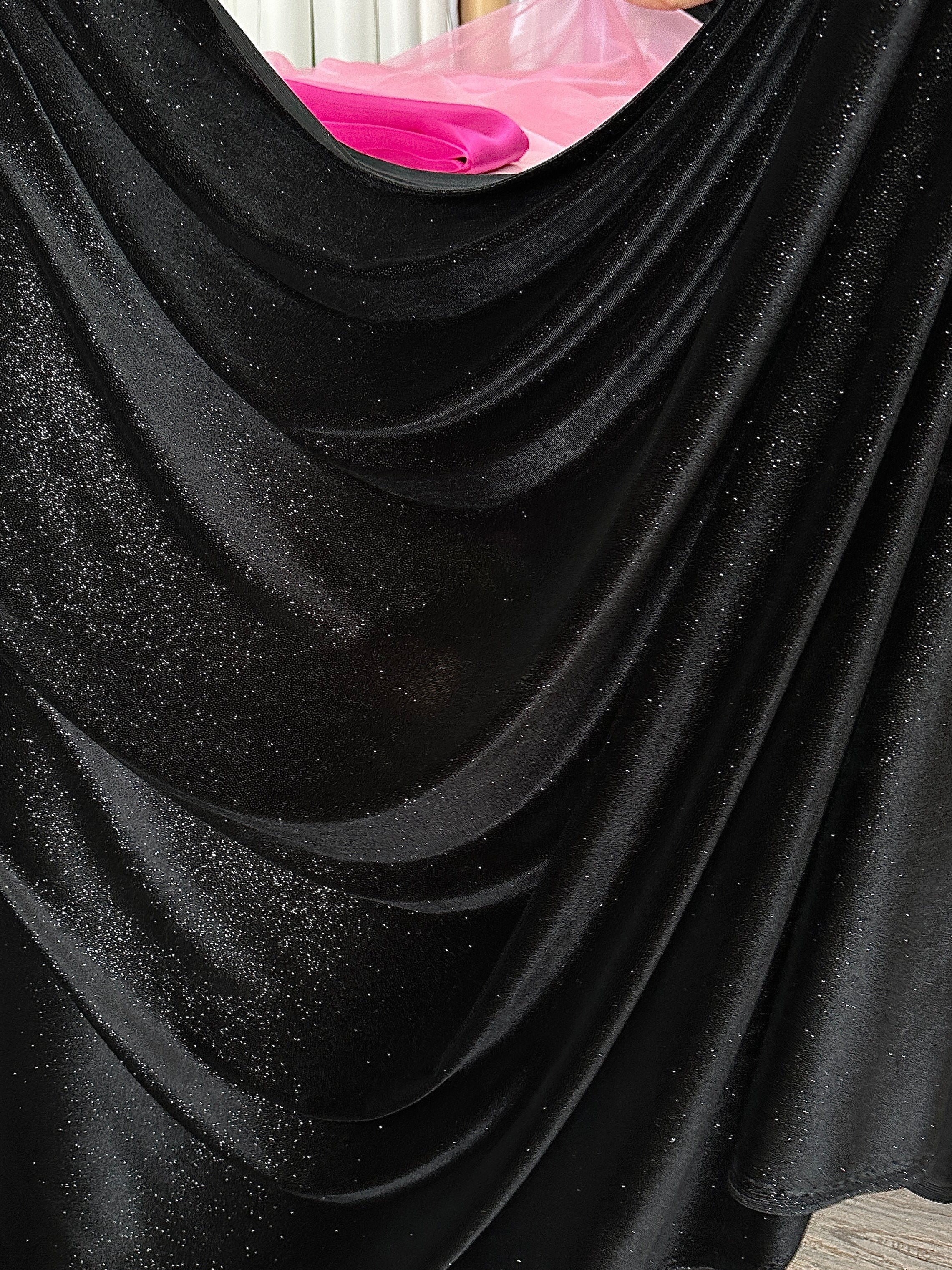 Black Shimmery Stretch Velvet - Image 14