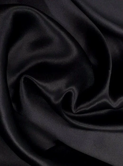Black Duchesse Satin - Image 3