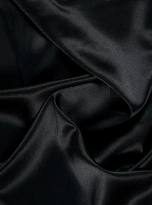 Black Duchesse Satin - Image 5