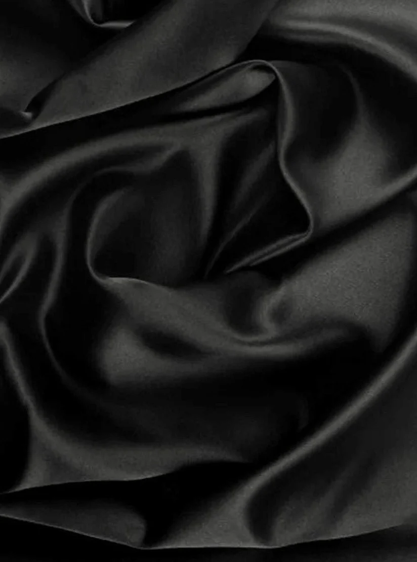 Black Duchesse Satin - Image 6
