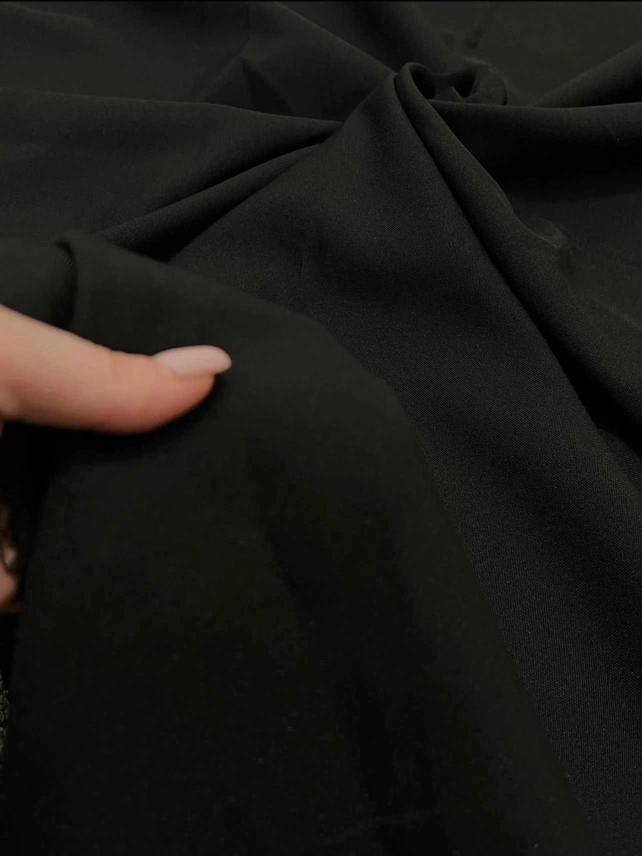 Black Poly Poplin - Image 10