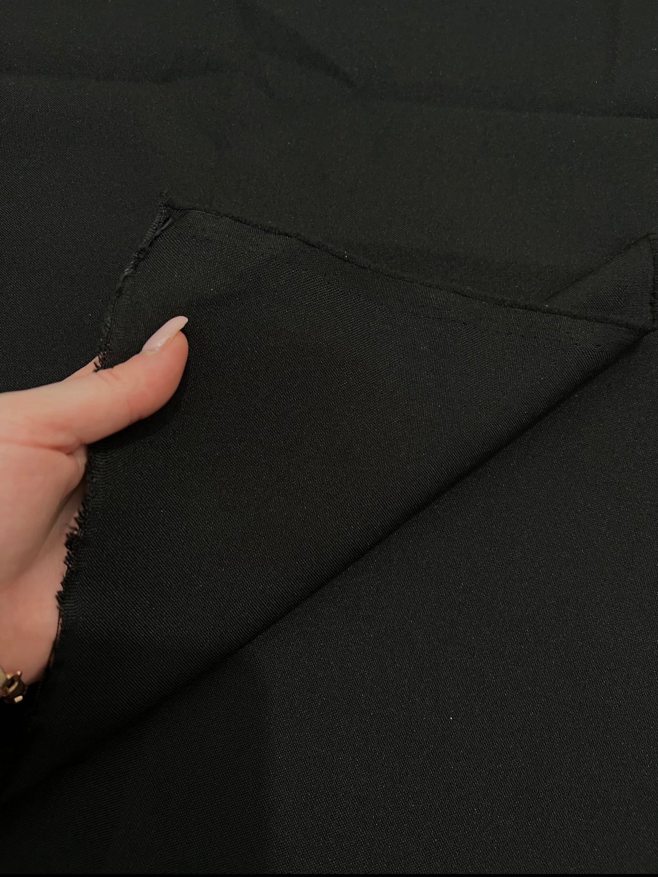 Black Poly Poplin - Image 2
