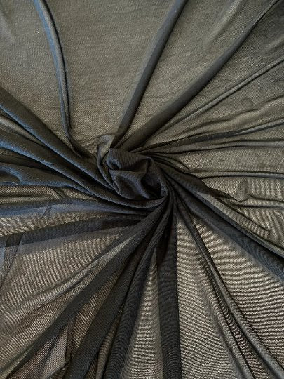Black Power Mesh Fabric - Image 3