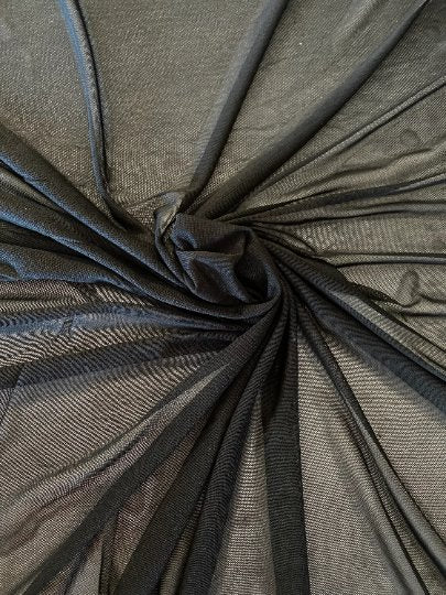 Black Power Mesh Fabric - Image 6