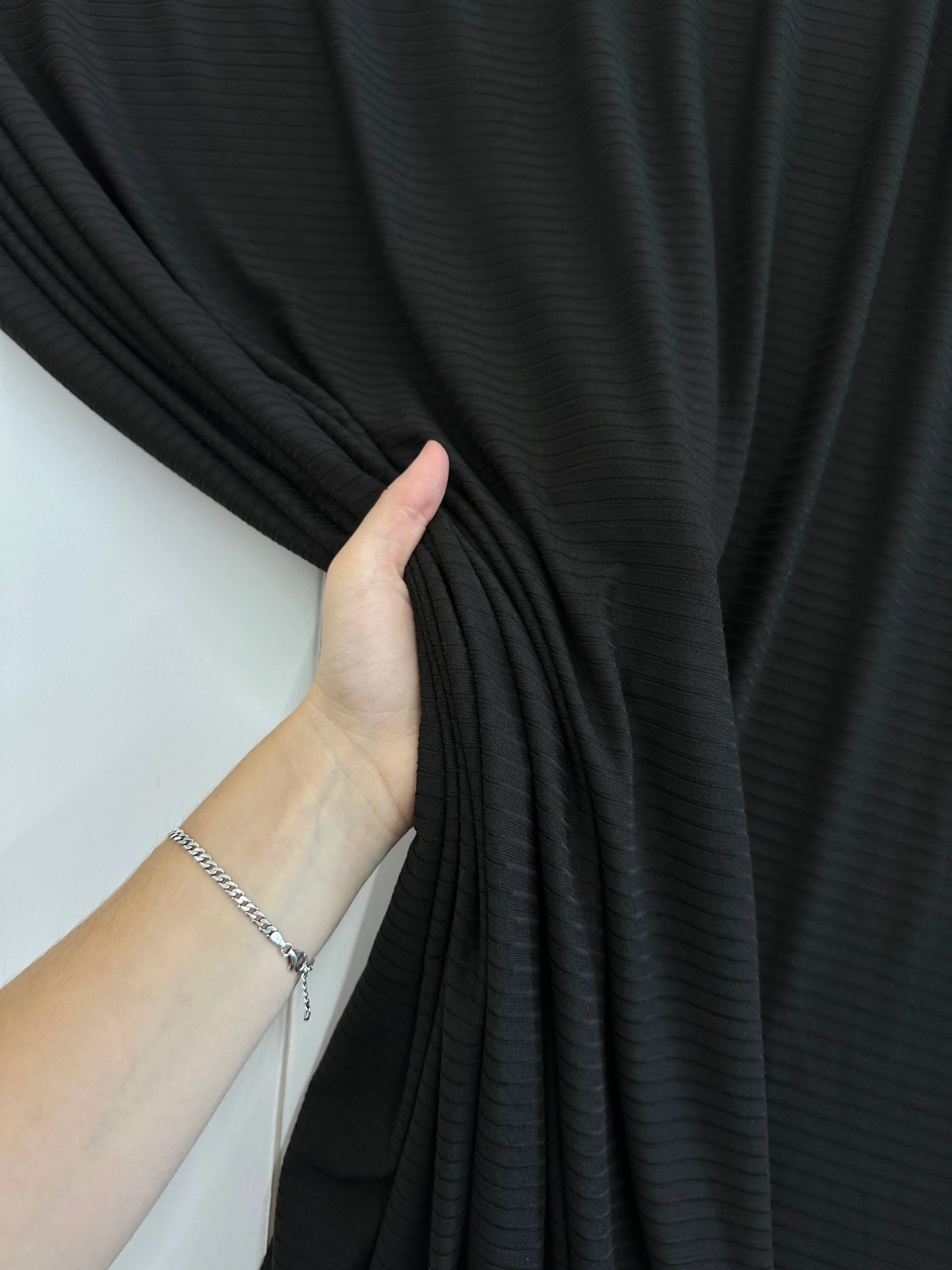 Black Rib Knit - Image 3