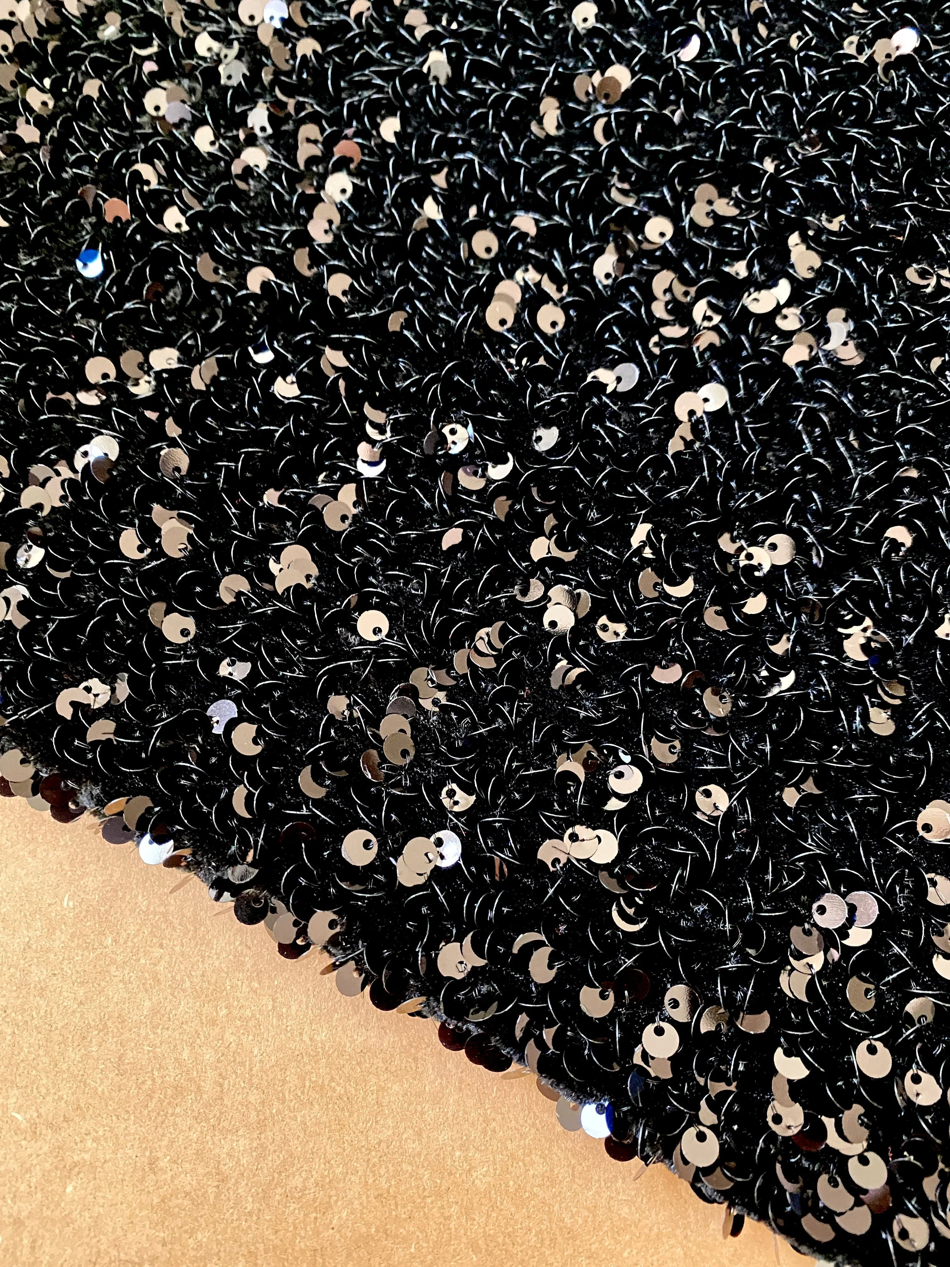 Black Sequin on Velvet - Image 6
