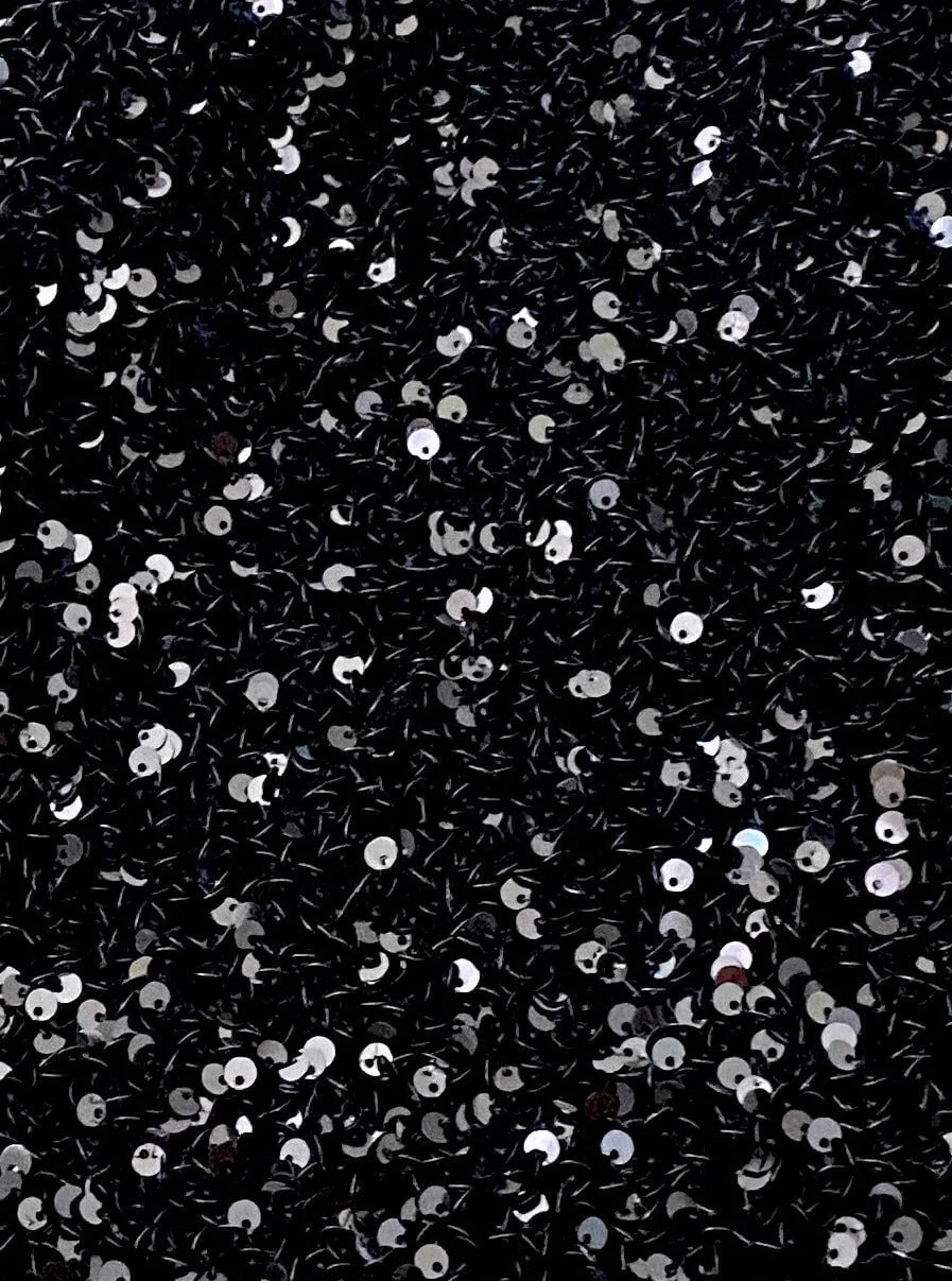 Black Sequin on Velvet - Image 9