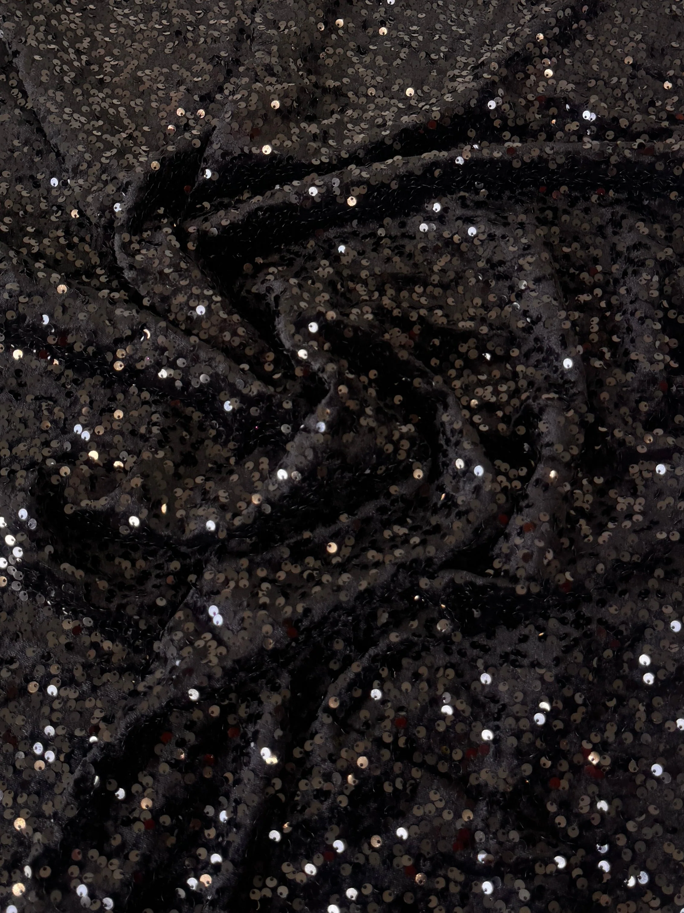 Black Sequins Velvet - Image 7