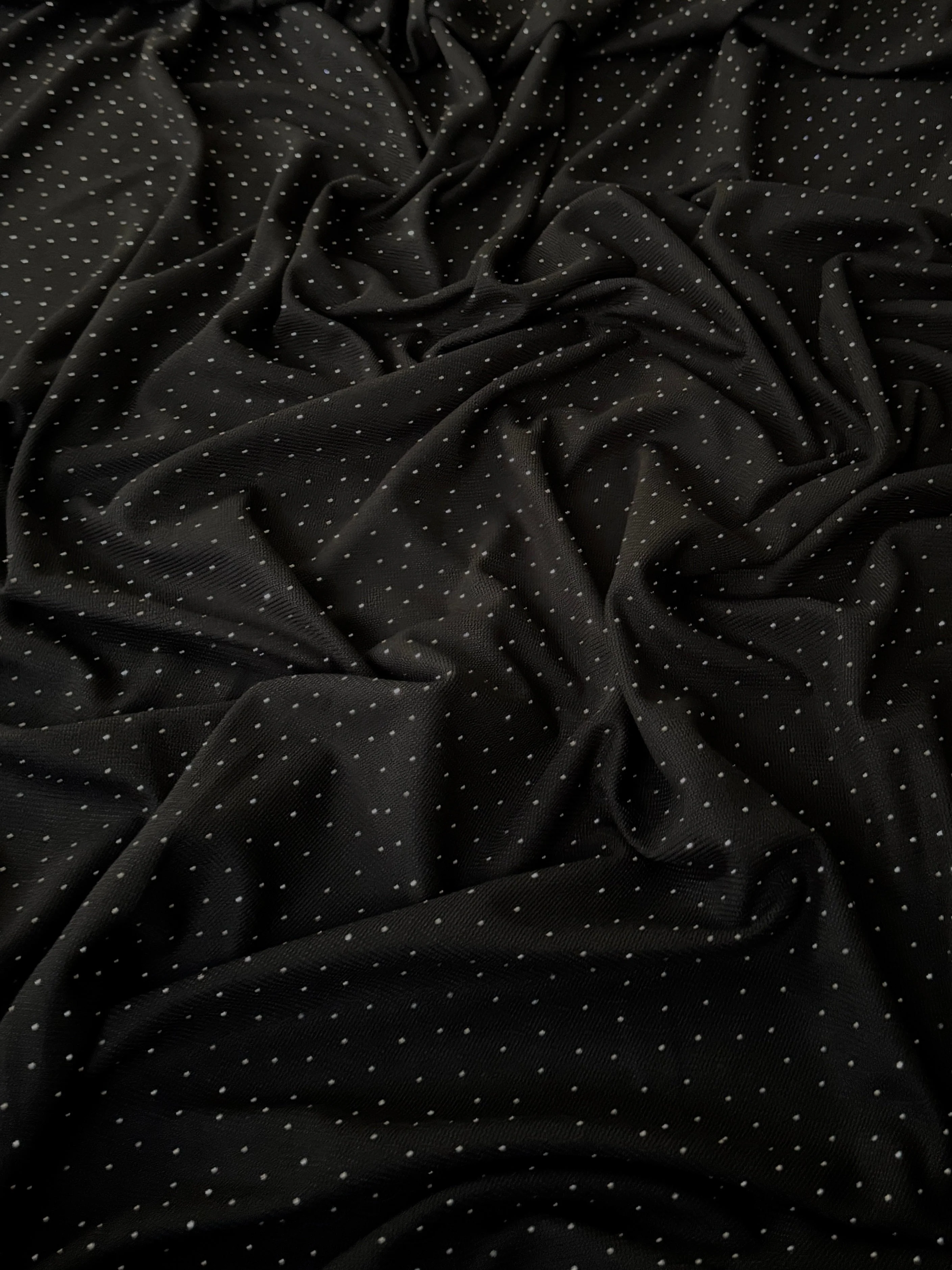 Black Stardust Rhinestone Beaded Knit - Image 2