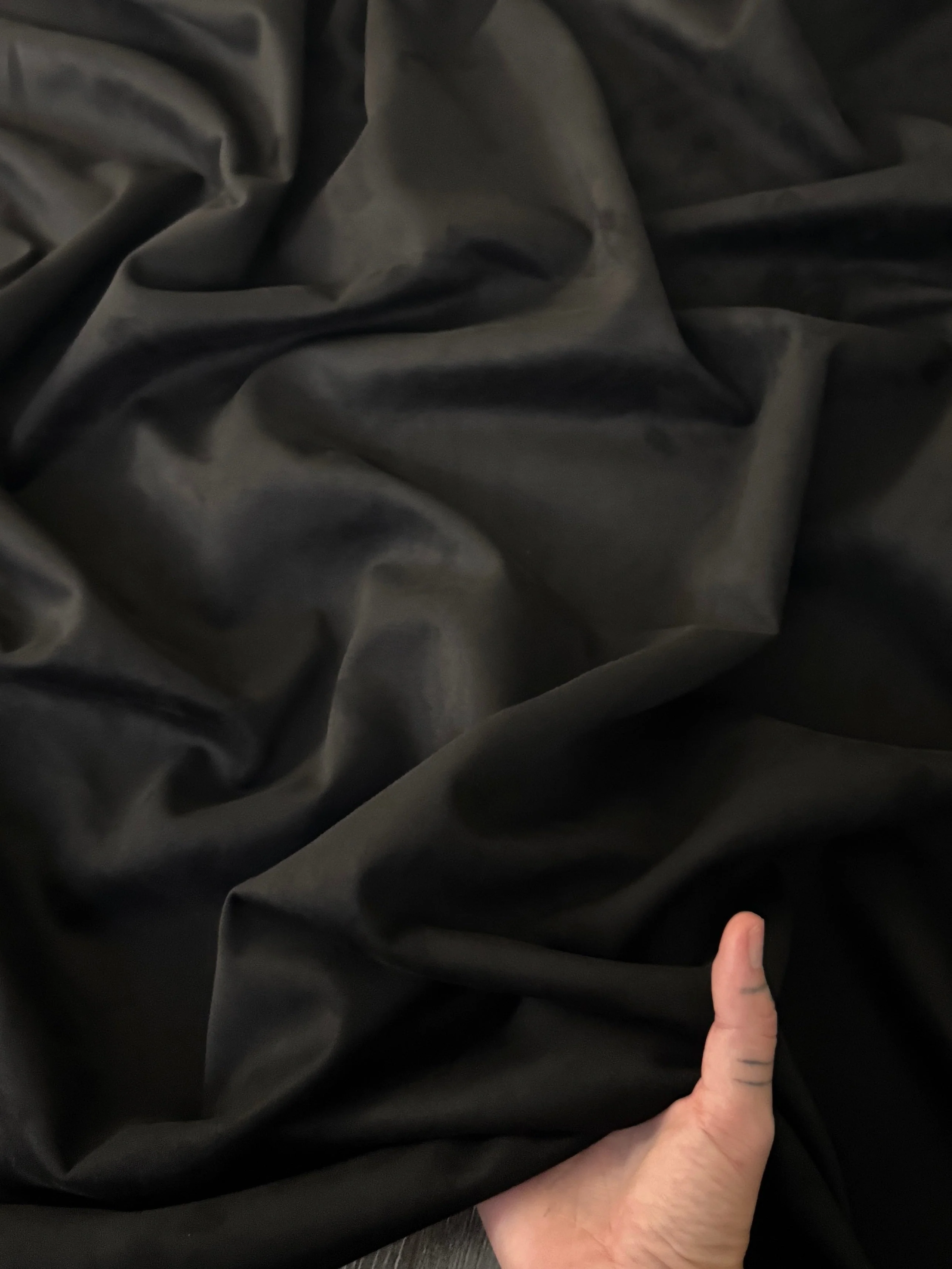Black Stretch Apparel Techno Suede - Image 3