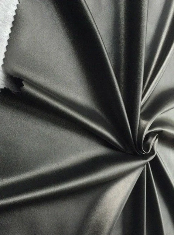 Black Stretch Faux Leather - Image 5
