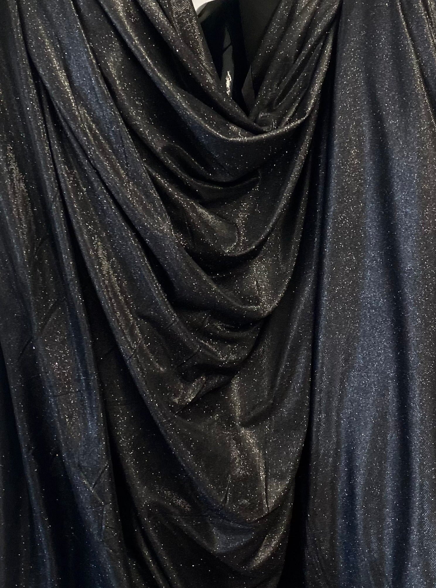 Black Stretch Metallic Lurex - Image 3